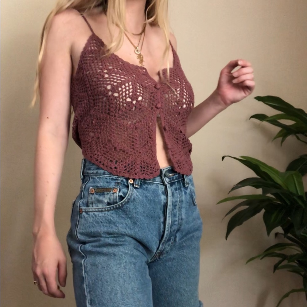 SOLD!! Crochet Tank Top